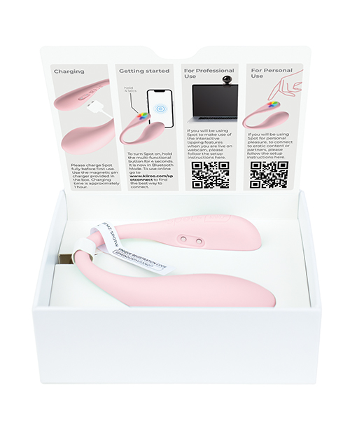Thumbnail for Kiiroo Spot Kiss Me Pink Couples Stimulator - Pink
