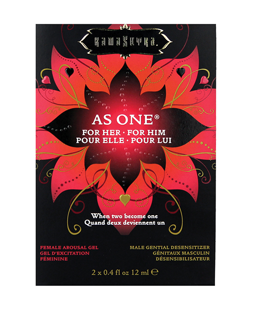 Thumbnail for Kama Sutra As One Intensify Plus Warming &amp; Prolonging Gel Couples Kit - .4 oz