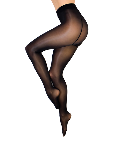 Thumbnail for Kix&apos;ies Strong &amp; Silky Black Tights - Black L/XL