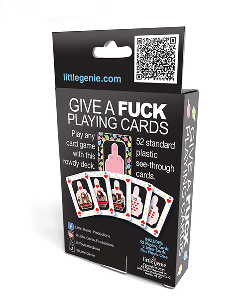Thumbnail for Give A Fuck Waterproof Playing Cards w/Plastic Case