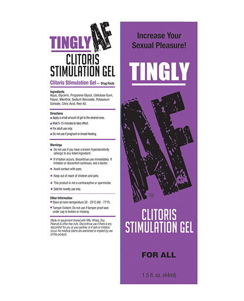 Thumbnail for Tingly AF Clitoral Stimulation Gel - 1.5 oz