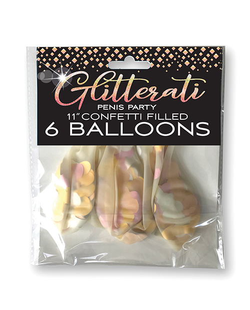Thumbnail for Glitterati Penis Party Balloons - Pack of 6