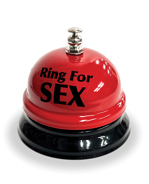 Thumbnail for Ring the Bell for Sex Desk Bell - Red/Black