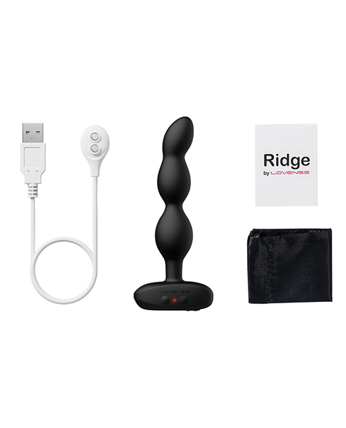 Thumbnail for Lovense Ridge Bumpy Anal Plug - Black