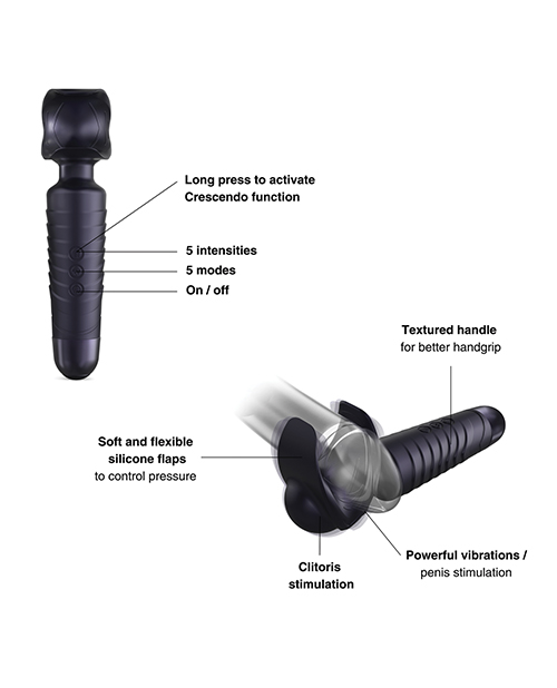 Thumbnail for Manwan EVO Original Handle Wand - Black Plum