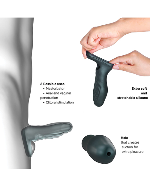 Thumbnail for Manwan RYZER Penis Sleeve - Pine Gray