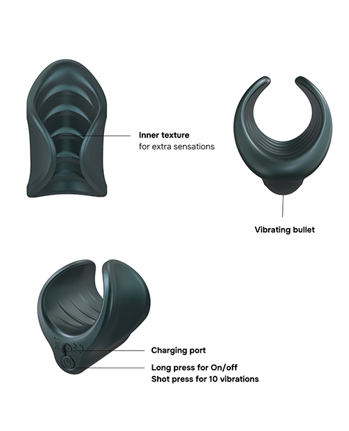 Thumbnail for Manwan Starter Travel Vibrating Masturbator - Pine Grey