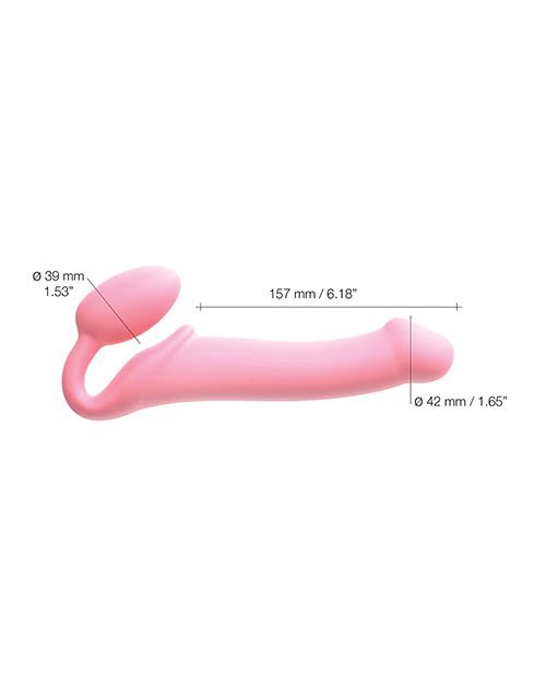 Thumbnail for Strap-on-Me Semi-Realistic Bendable Strap-on - Pink