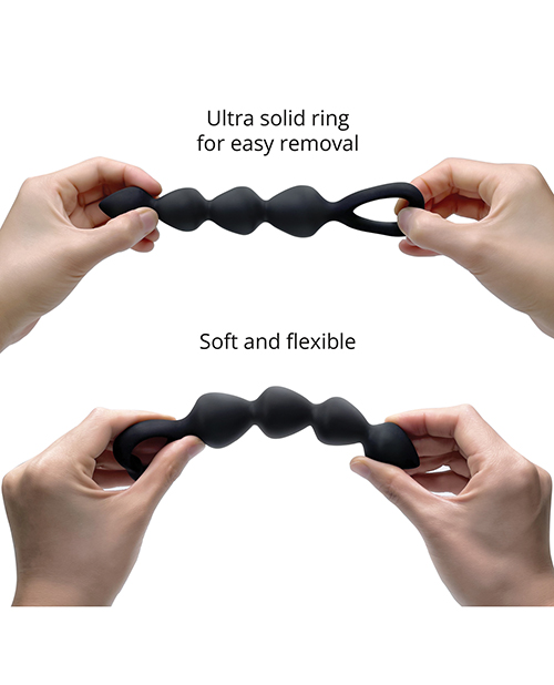 Thumbnail for Love to Love Bing Bang Anal Bead - Black Onyx Large