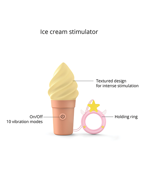 Thumbnail for Love to Love Cand&apos;ice Ice Cream Cone Stimulator - Vanilla Pop