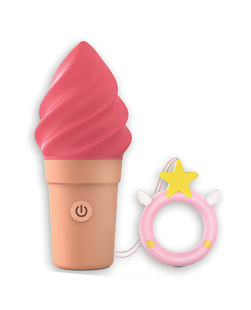 Thumbnail for Love to Love Cand&apos;ice Ice Cream Cone Stimulator - Raspberry Jolly