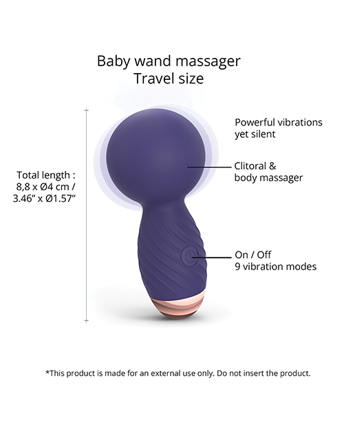 Thumbnail for Love to Love Itsy Bitsy Mini Wand - Midnight Indigo