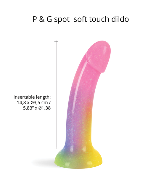 Thumbnail for Love to Love Silicone Dildolls Stargazer - Gradient Rainbow w/Glitter