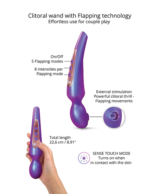 Thumbnail for Love to Love Flapping Head Pleaser Wand - Iridescent Night