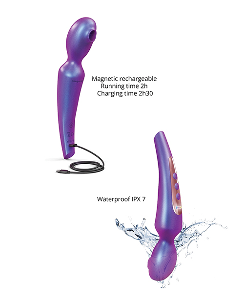 Thumbnail for Love to Love Flapping Head Pleaser Wand - Iridescent Night