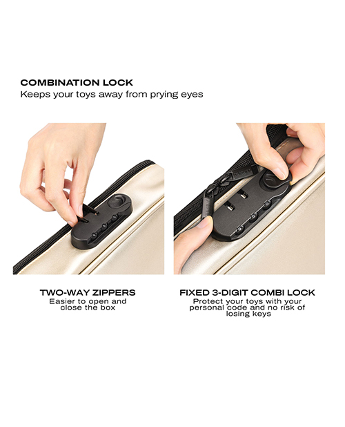 Thumbnail for Dorcel Lockable Discreet Box - Luxury Gold