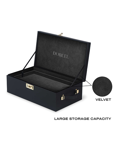 Thumbnail for Dorcel Le Coffret Prestige Edition Built-in Combination Lock Storage Box - Black