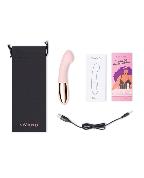 Thumbnail for Le Wand GEE G-Spot Targeting Rechargeable Vibrator - Rose Gold