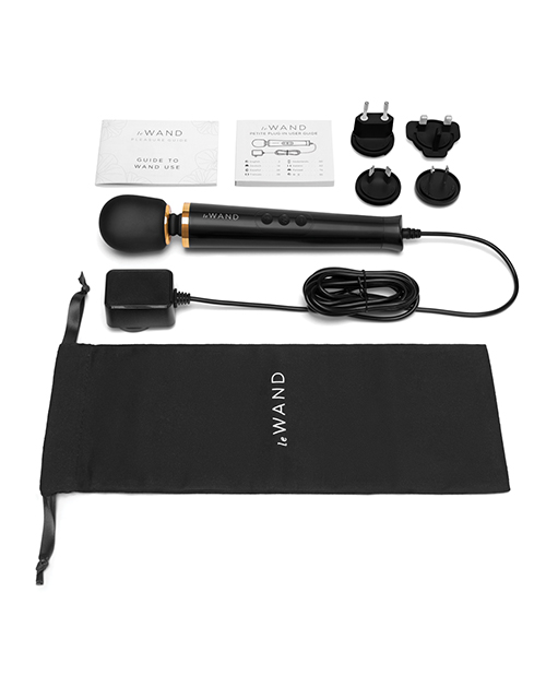 Thumbnail for Le Wand Powerful Petite Plug-In Vibrating Massager - Black
