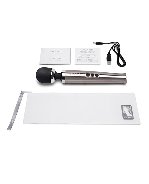 Thumbnail for Le Wand Die Cast Rechargeable Massager - Silver