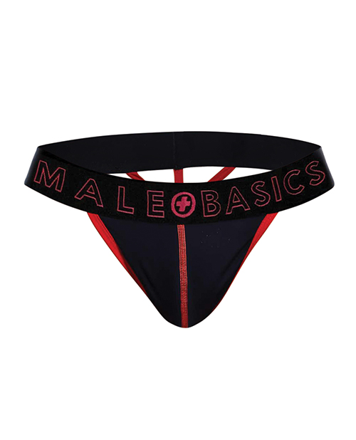Thumbnail for Male Basics Neon Thong Red LG