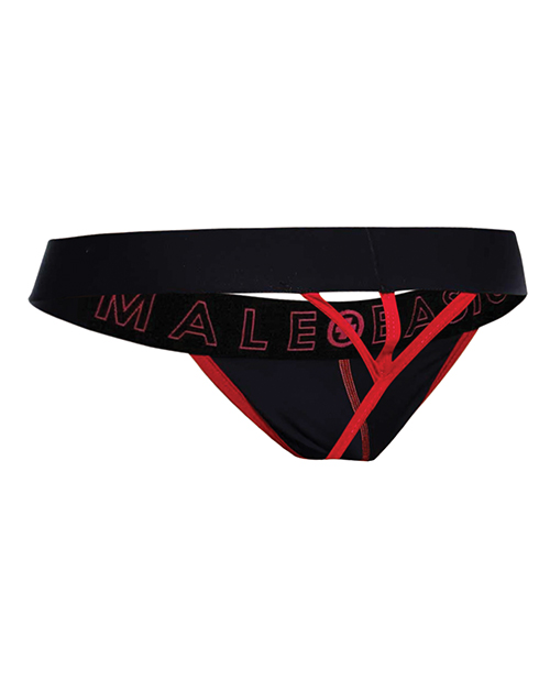 Thumbnail for Male Basics Neon Thong Red LG