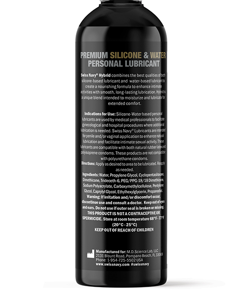 Thumbnail for Swiss Navy Premium Hybrid Lubricant - 8 oz Bottle