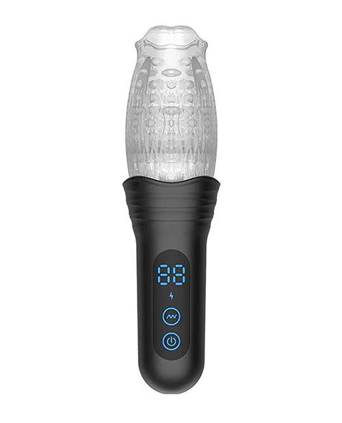 Thumbnail for The Male Rose Pro Thrusting Rotating &amp; Vibrating 3D Masturbator - Black
