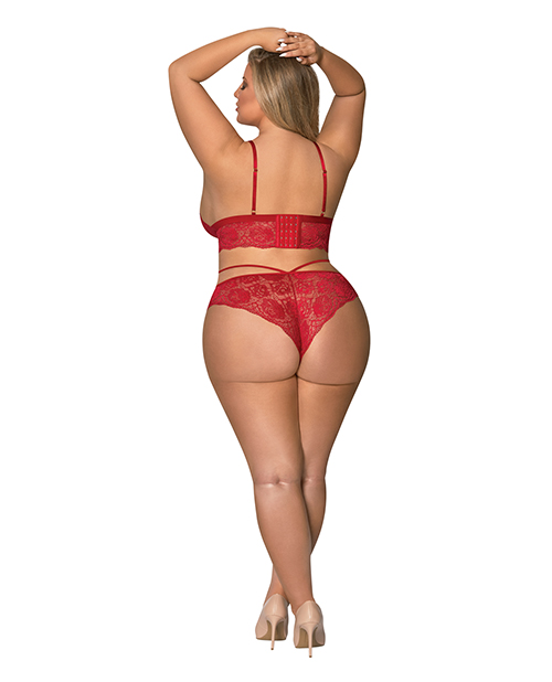 Thumbnail for Sugar &amp; Spice Bra &amp; Panty Red QN