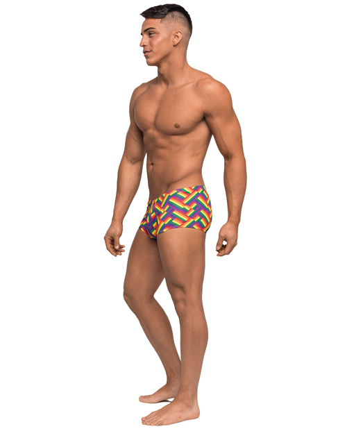 Thumbnail for Pride Fest Contoured Pouch Mini Short Rainbow XL