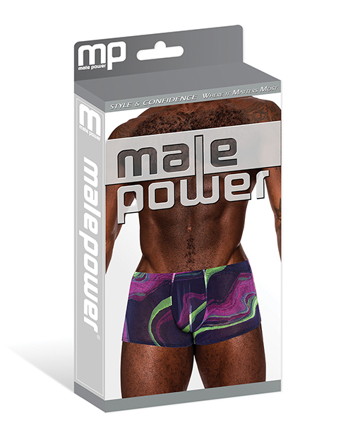 Thumbnail for Galactic Sheer Poly Spandex Mini Short Multi Color LG