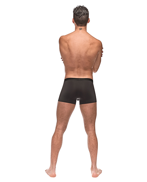 Thumbnail for Private Screening Micro Mesh &amp; Modal Skull Pouch Short Black SM