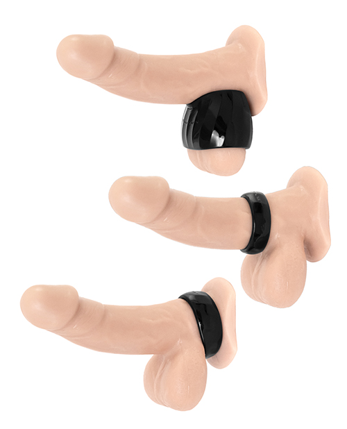 Thumbnail for Maxtasy Performance Rings - Black Set of 3