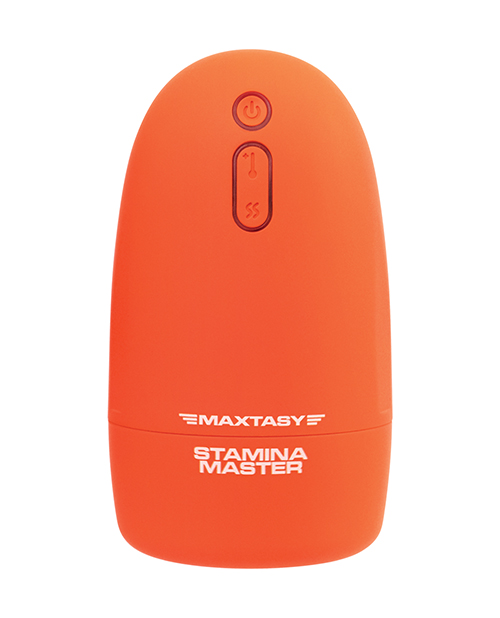 Thumbnail for Maxtasy Stamina Master Heat up &amp; Vibrating Stroker - Orange