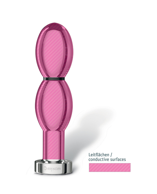 Thumbnail for Mystim O(h!)-thello e-Stim Oval Aluminum Dildo