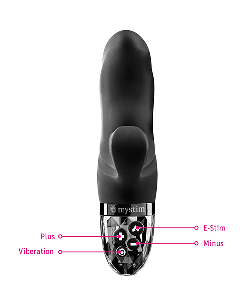 Thumbnail for Mystim Hop Hop Bob eStim Vibrator - Black