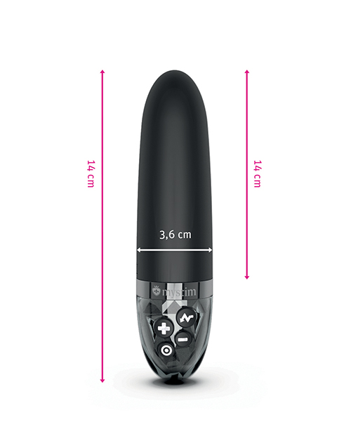 Thumbnail for Mystim Sleak Freak eStim Straight Vibrator - Black