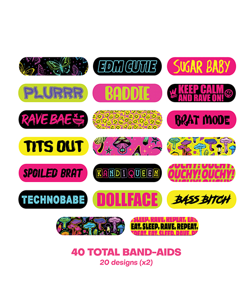 Thumbnail for Neva Nude Plur Vibes Ouchie Stix Bandages Pack of 40