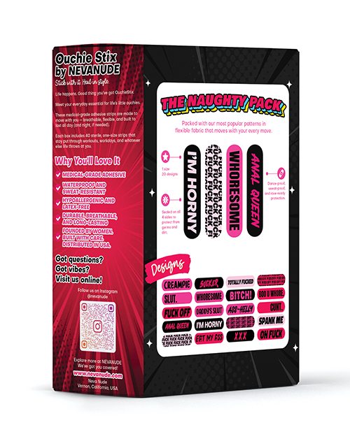 Thumbnail for Neva Nude Naughty XXX Ouchie Stix Bandages - Pack of 40