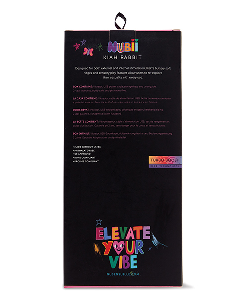 Thumbnail for Nu Sensuelle Nubii Kiah Turbo Boost &amp; Heating Dual Stim Rabbit - Blue