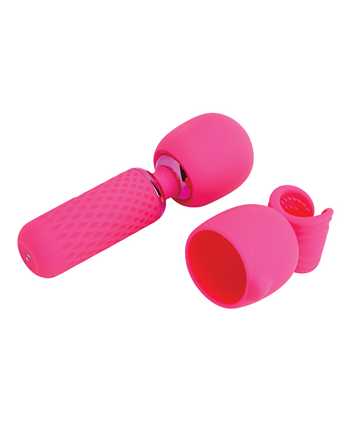 Thumbnail for Nu Sensuelle Harlow Mini Wand w/Masturbator Attachment - Pink