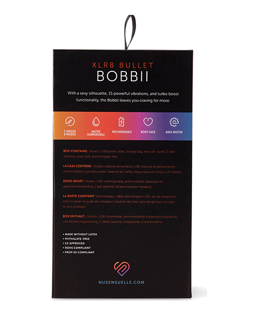 Thumbnail for Nu Sensuelle Bobbii Flexible Vibe XLR8 Turbo Boost - Electric Blue