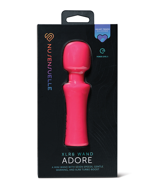 Nu Sensuelle Adore XRL8 Wand w/Heat - Hot Pink