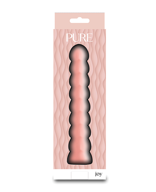 Thumbnail for Pure Joy Textured Vibrator - Peach