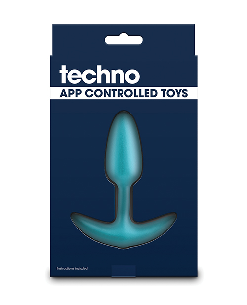 Thumbnail for Techno Trance App Controlled Vibrating Anal Plug w/Remote - Blue