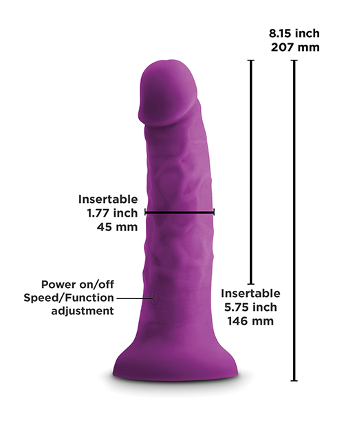 Thumbnail for Colours Pleasures 7&quot; Vibrating Dong - Purple