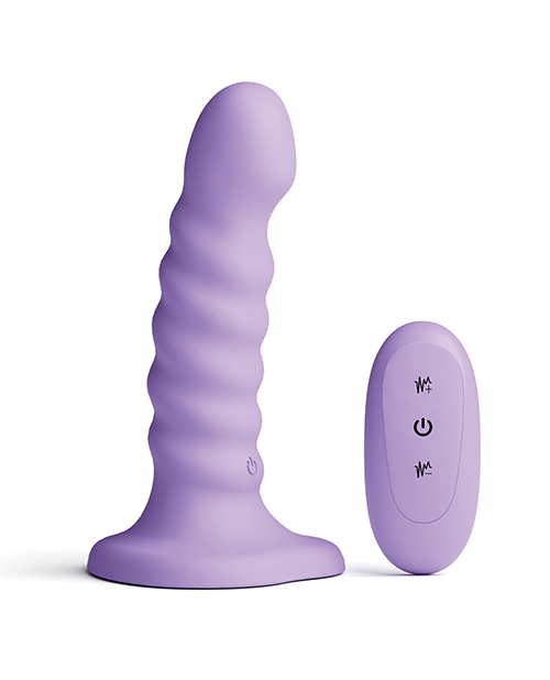 Thumbnail for Colours - Ribbed - 5&quot; Vibrating Dildo - Purple