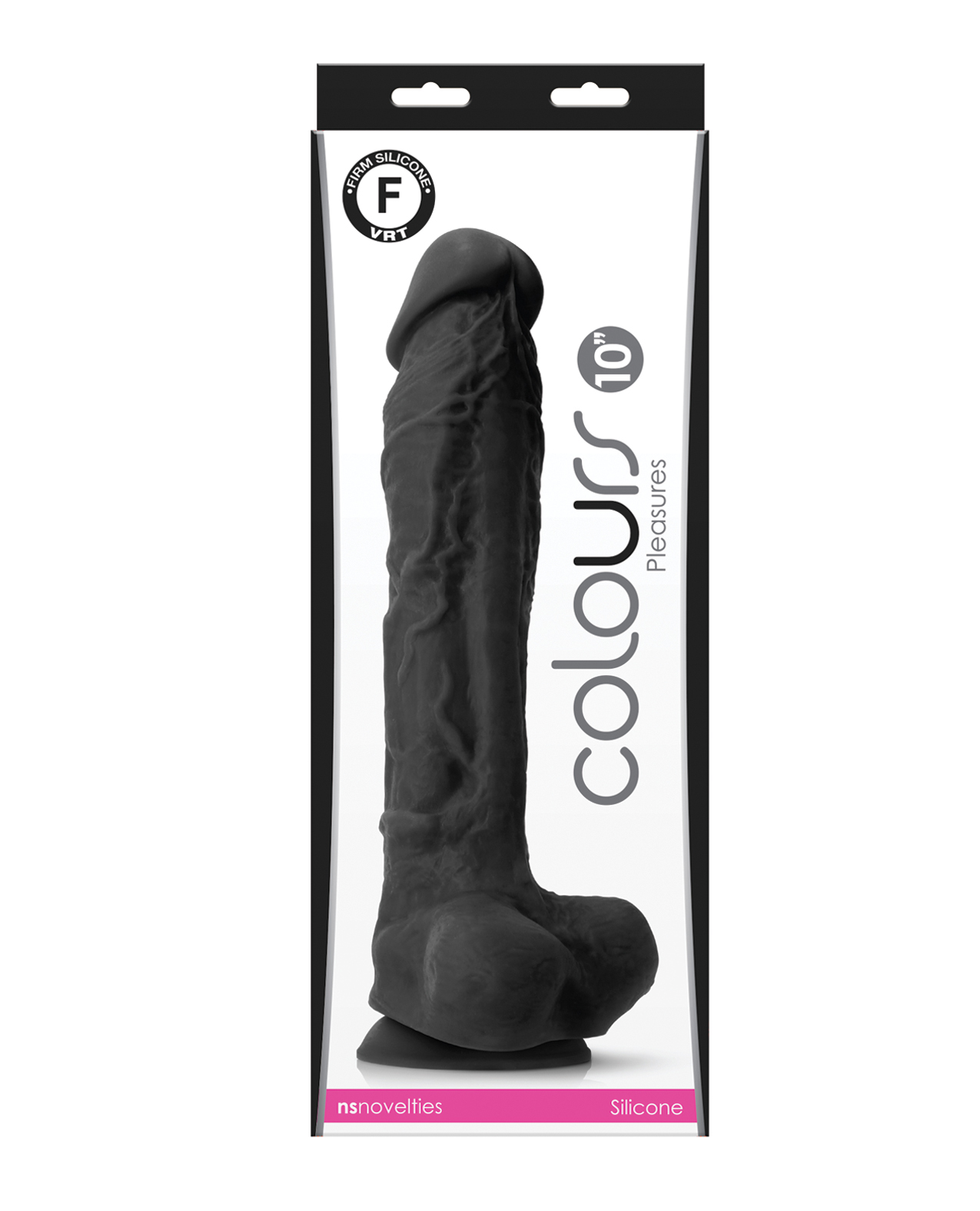 Colours Pleasures 10&quot; Dildo - Black