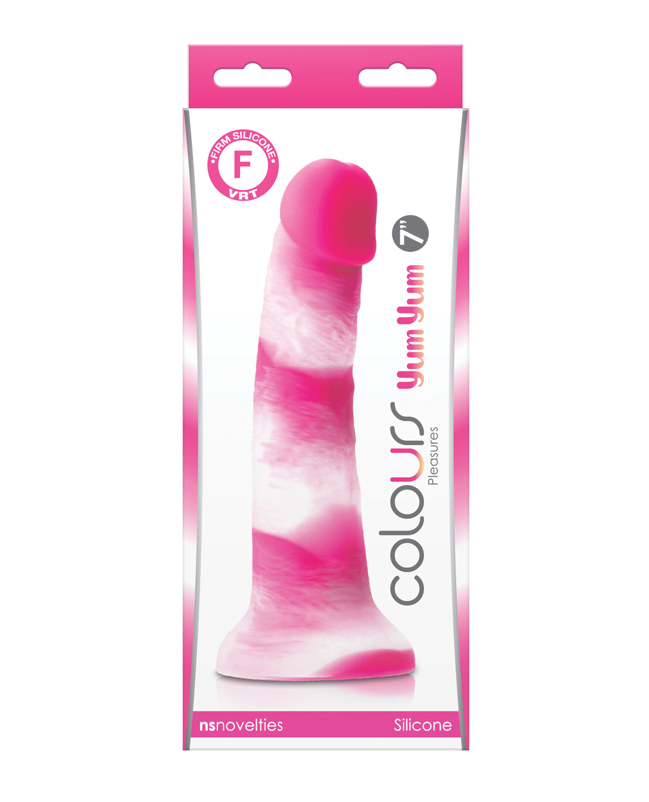 Colours Pleasures 7&quot; Yum Yum Dildo - Pink