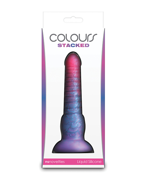 Thumbnail for Colours Stacked 6&quot; Dildo - Pink/Blue